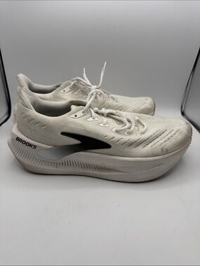 Brooks GLYCERIN MAX 2 men’s 12 White Athletic Running Shoes with Black Logo S13